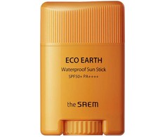 The Saem Eco Earth Atsparus vandeniui Sun Stick atsparus vandeniui apsauginis saulės pieštukas veidui-17g