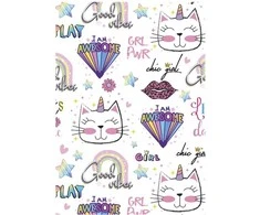 Segtuvas „Cat Chic Girl“ A/4 elastinė juostelė