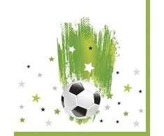 Servetėlės „Futbolas su žvaigždėmis“, 20 vnt., 33x33 cm