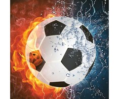 Servetėlės futbolui „Ugnis ir vanduo“, 20 vnt., 33x33 cm