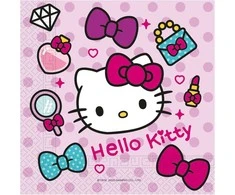 Servetėlės „Hello Kitty“ madingai, 20 vnt., 33 x 33 cm