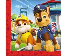 2 sluoksnių popierinė servetėlė 33x33 Paw patrol, 20 vnt. GODAN 95599 GO