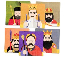 Servetėlės „Royal Kings“ vakarėliams, 12 vnt., 33 x 33 cm