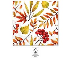 Servetėlės su nukritusiais lapais, 20 vnt., 33x33 cm, FSC