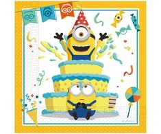 Globos Europe Bv Minions: The Rise of Gru napkins 33x33cm 20pcs