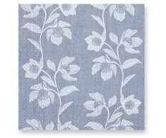 Servetėlių rinkinys „Turquoise Flowers“, 20 vnt., 33 x 33 cm