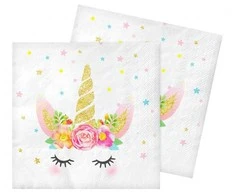 Servetėlių „Vienaragio žvaigždė“ pakuotė, 20 vnt., 33 x 33 cm