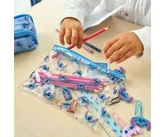 Set de Papetărie Stitch Mėlyna (12 pcs)