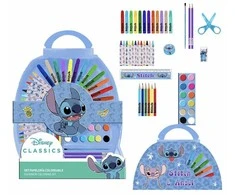 Set de Papetărie Stitch Mėlyna Lagaminas