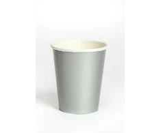 Sidabriniai popieriniai puodeliai, 8 vnt., po 250 ml