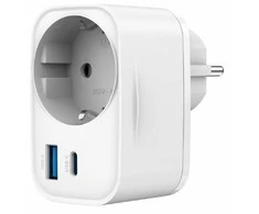 ĮKROVIKLIS USB UNIVERSALUS 20W BALTA/2P AC TA-ACPDQC20-01-W GEMBIRD