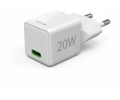 Hama supermini 20W PD/QC 1x USB-C balta
