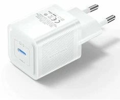 Vention Sieninis įkroviklis, ventiliacija, FEPW0-EU, USB-C, 20W, GaN (balta)
