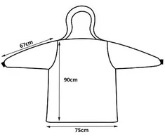 Minkštas ir šiltas oversize pledas su gobtuvu, violetinis