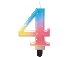 GoDan Candle Number 4 ombre pastelinė 8cm SF-OPA4 74847