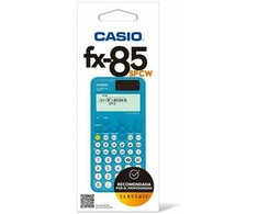 Skaičiuotuvas Casio FX-85SP CW su saulės energija, 300+ funkcijų, mėlynas