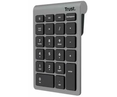 Klaviatūra Trust Xalas numeric keypad Nešiojamas kompiuteris/PC RF belaidė Sidabrinis