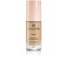 Collistar Nudo Fondo De Maquillaje Segunda Piel Spf15 2n-rusvai gelsvas, 30 ml