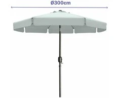 Skėtis nuo saulės Marbueno Balta Ø 300 cm