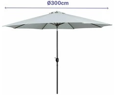 Skėtis nuo saulės Marbueno Balta Ø 300 cm