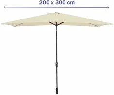 Skėtis nuo saulės Marbueno Rusvai gelsva 200 cm 200 x 300 cm