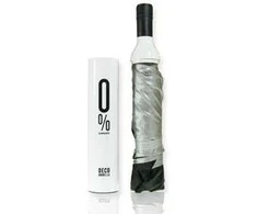 Skėtis vyno butelio laikiklyje, juodas, pilkas.
