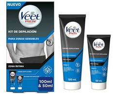 „Veet Men“ depiliacinis kremas jautrioms vietoms, 100 ml, 2 vnt. rinkinys