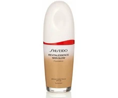 „Shiseido Revitalessence Skin Glow“ skaistinantis skystas makiažo pagrindas, 350 klevo spalvos, 30 ml