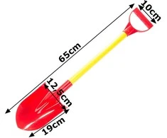 Plastikinis sniego kastuvėlis 65 cm