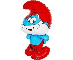 Smurfų Papa folijos balionas 84 cm