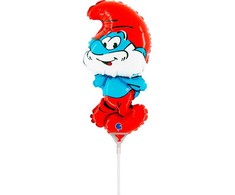 Smurfų Papa mini folijos balionas 35 cm (WP)