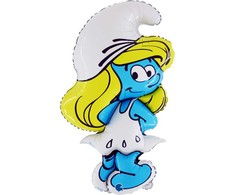 Smurfų Smurfette folijos balionas 81 cm