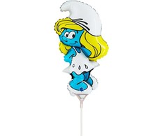 Smurfų Smurfette mini folijos balionas 35 cm (WP)