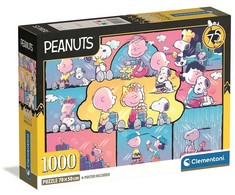 Snoopy 1000 detalių kompaktiška dėlionė Clementoni