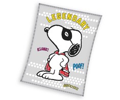 Snoopy legendinis koralų spalvos vilnos pledas 150x200cm