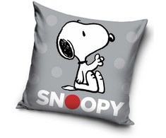 Snoopy pilkas pagalvėlės užvalkalas 40x40 cm