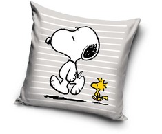 Snoopy Woodstock aksominis pagalvėlės užvalkalas, 40x40 cm