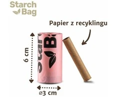 Starch Bag STARCHBAG BIO kompostuojamos šuniukų maišeliai alyvinė – 8x15 vnt.