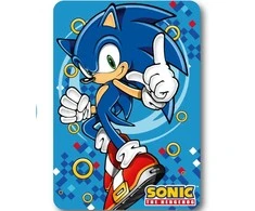Sonic the Hedgehog auksinio žiedo vilnos antklodė 100x140cm