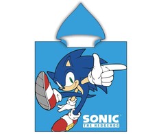 Sonic the Hedgehog Dude Sonic the Hedgehog paplūdimio rankšluostis pončas 55x110 cm (greitai džiūstantis)