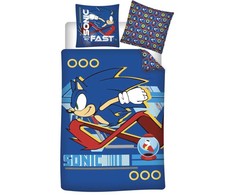 Sonic the Hedgehog Fast patalynės komplektas 140√ó200cm, 65√ó65 cm