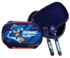 Sonic the Hedgehog Faster sumuštinių dėžutė + stalo įrankių rinkinys