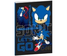 Sonic the Hedgehog: Greitai žengianti Sonic the Hedgehog B/5 linijinis užrašų knygelė, 40 puslapių
