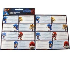 „Sonic the Hedgehog Hype Man“ 16 dalių užrašų knygelės etikečių rinkinys