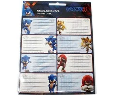 „Sonic the Hedgehog Hype Man“ 16 dalių užrašų knygelės etikečių rinkinys