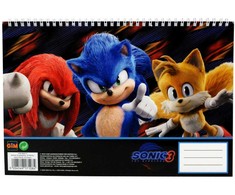 Sonic the Hedgehog Hype Man spiralinis eskizų sąsiuvinis A/4, 30 lapų
