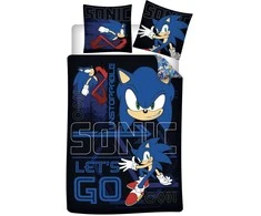 Sonic the Hedgehog „Nesustabdomas“ patalynės komplektas 140–200 cm, 70–90 cm