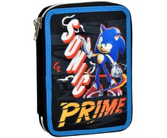 „Sonic the Hedgehog Prime“ „Sonic the Hedgehog“ pieštukų dėklas, užpildytas 2 aukštais