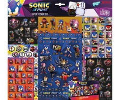 „Sonic the Hedgehog Prime Super“ lipdukų rinkinys su žaidimu