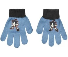 Kepurė Sonic the Hedgehog Ready mėlynos vaikiškos pirštinės